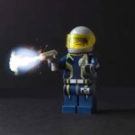lego agents with gun