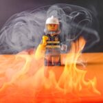 lego putting out the flames