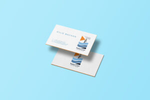 business card design for santa cruz insurance company